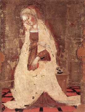  Sienese Oil Painting - Madonna Annunciate Sienese Francesco di Giorgio